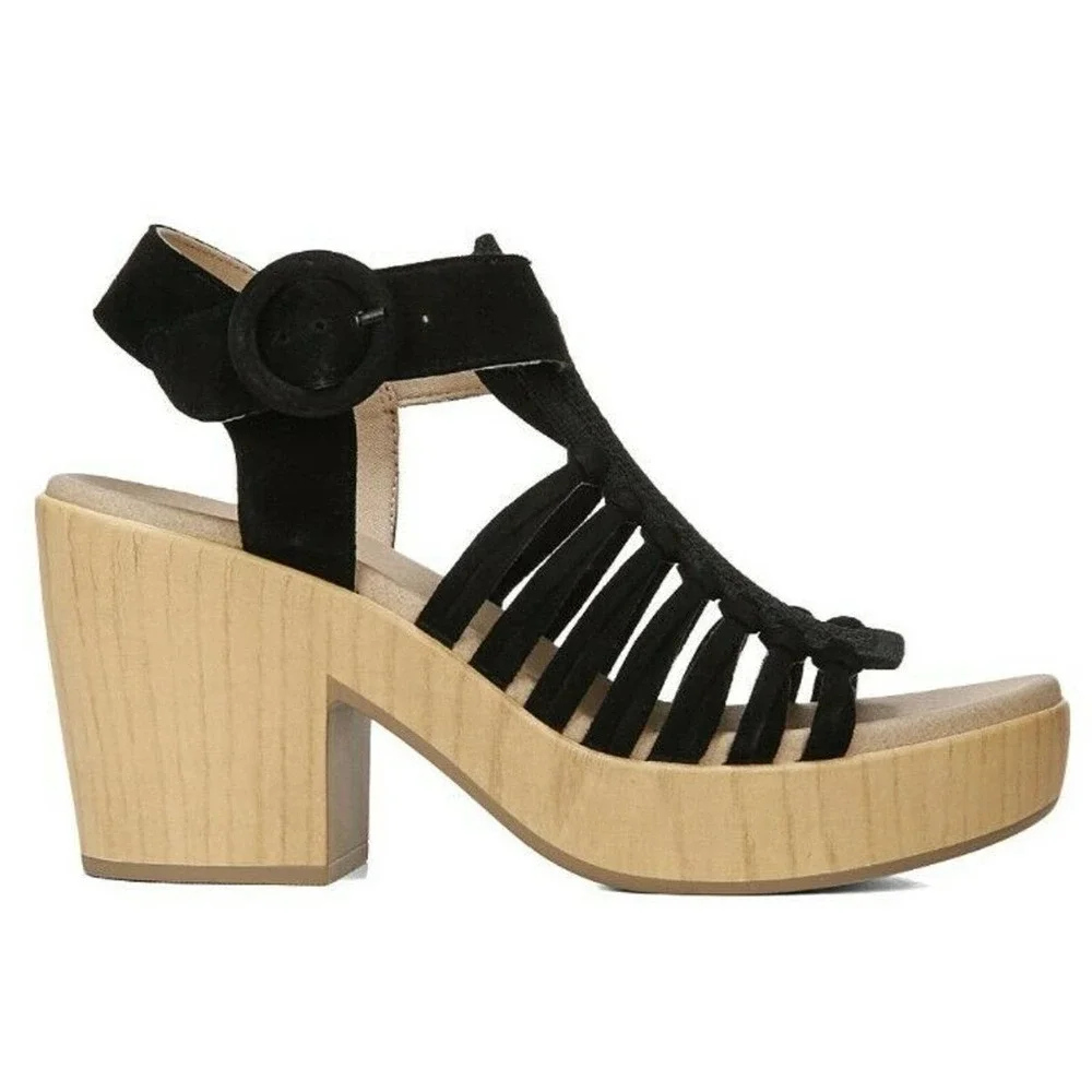 Dr. Scholl's‎ Beach Front Black Women Shoes Size 9 M Sandals